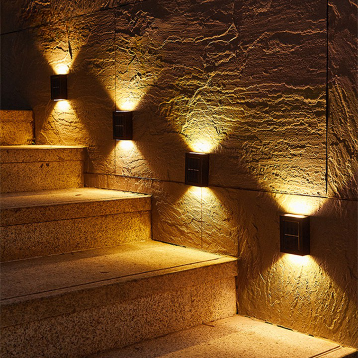 Applique Murale Extérieure avec LED Blanc Chaud – Lot de 4