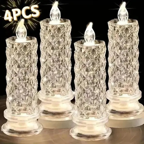 Bougies LED à lumière blanc chaud – sûres et décoratives