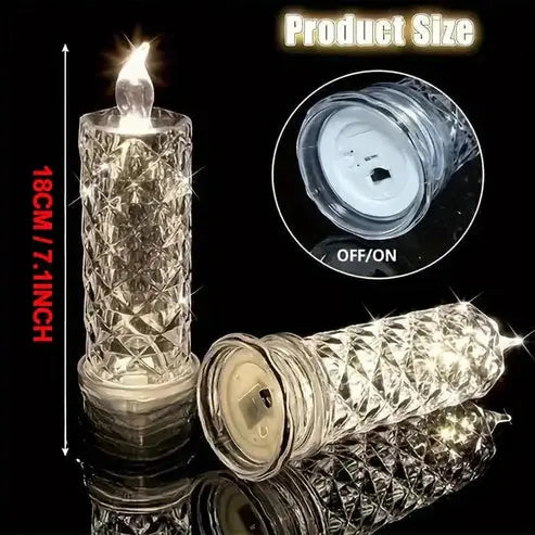 Bougies LED à lumière blanc chaud – sûres et décoratives