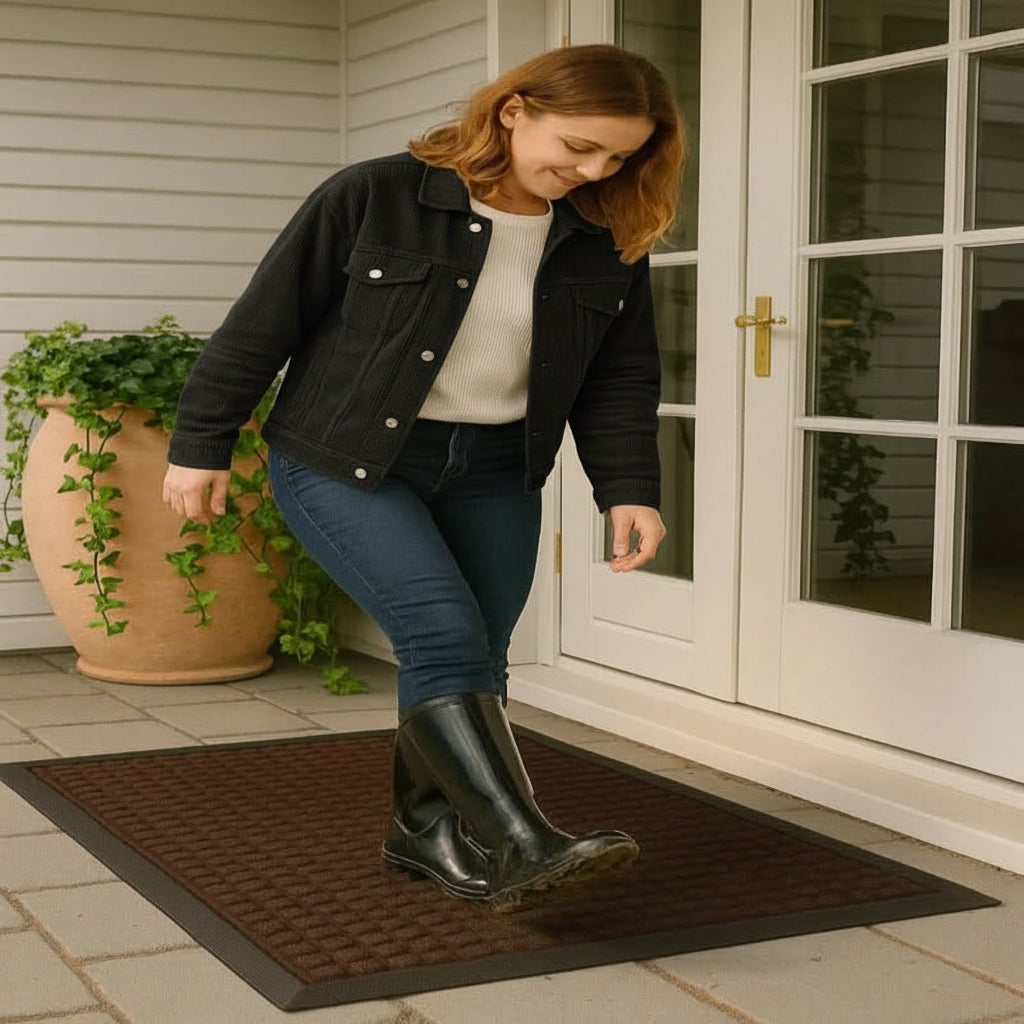 Tapis anti-poussière pour intérieur et extérieur – antidérapant et résistant aux intempéries