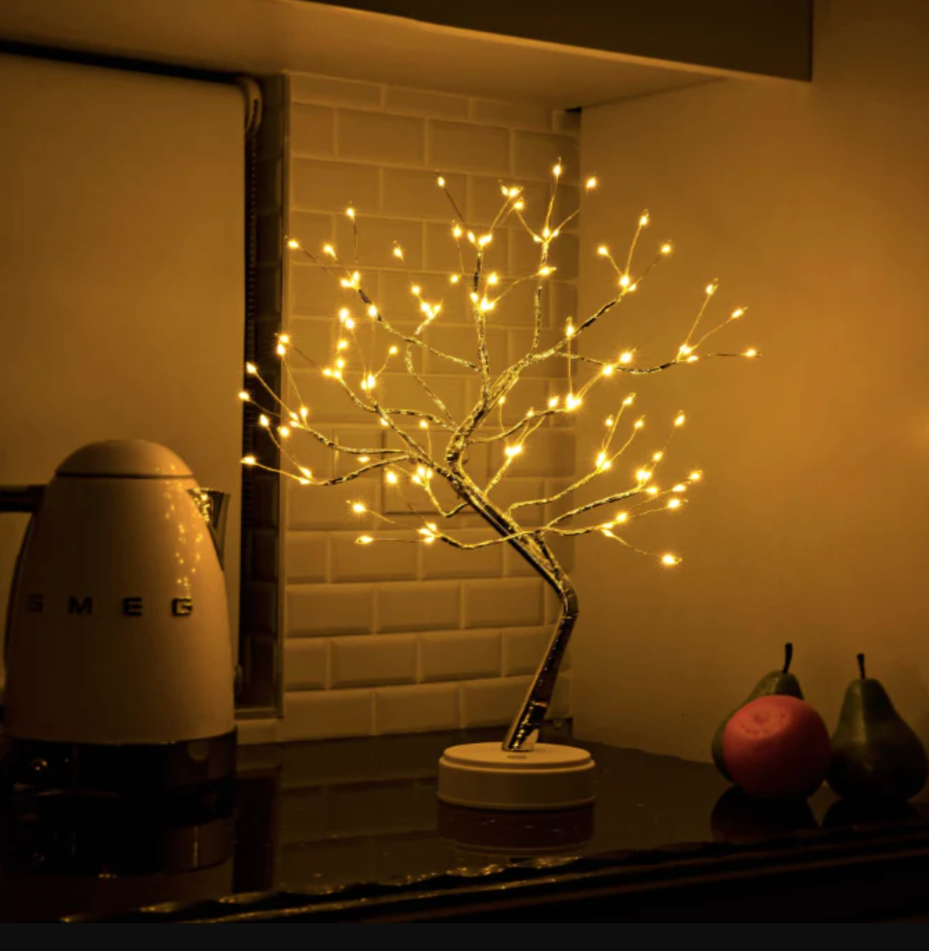 Arbre lumineux LED à branches flexibles – lumière décorative blanc chaud