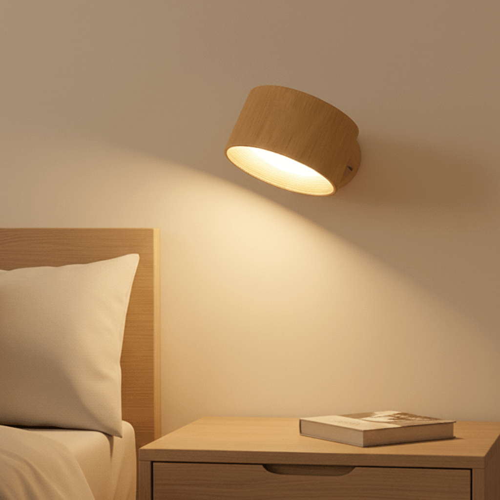 Applique murale LED sans fil à tête pivotante avec USB-C