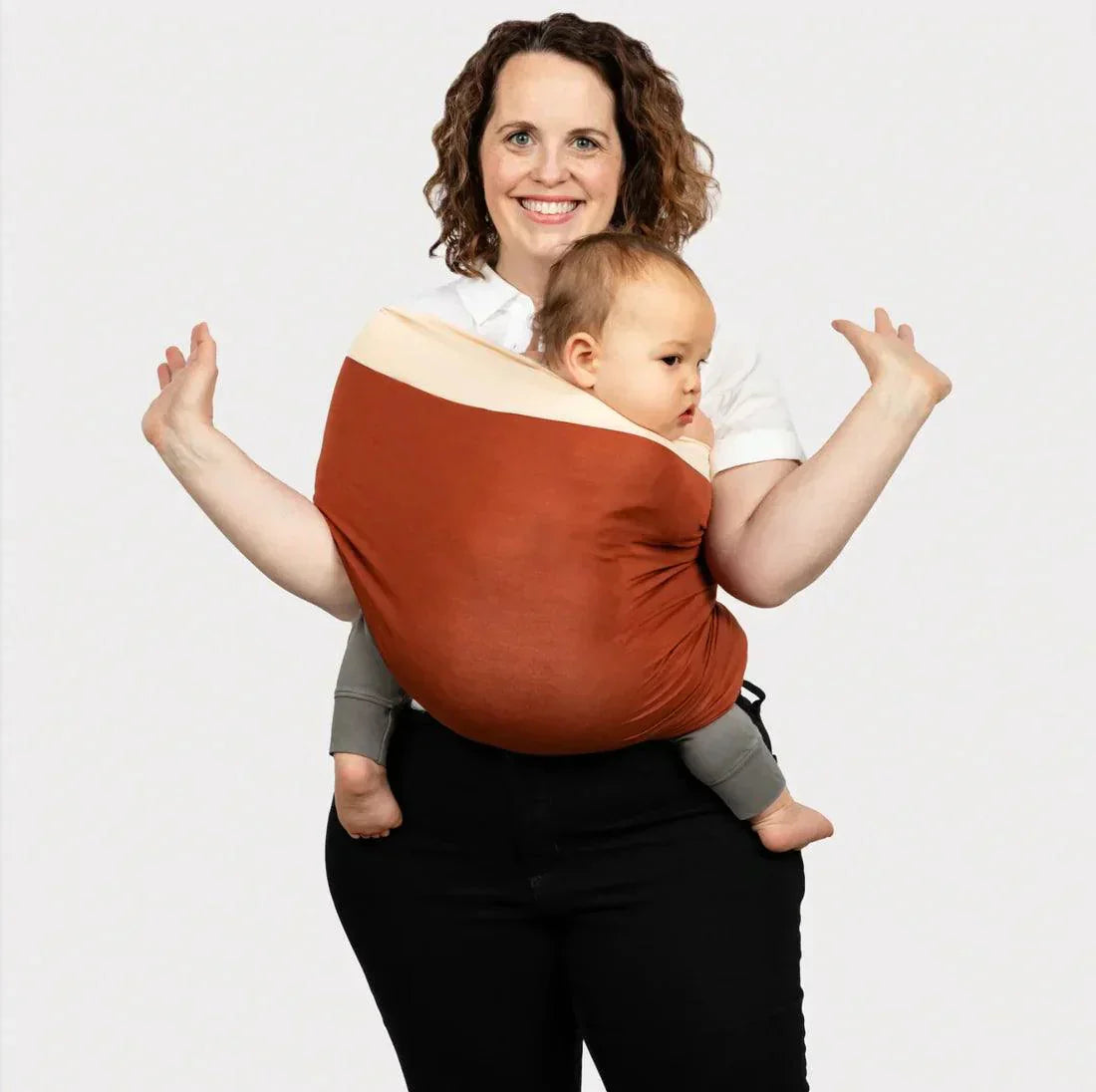 Porte-bébé en coton biologique – Écharpe de portage souple jusqu'à 28 kg