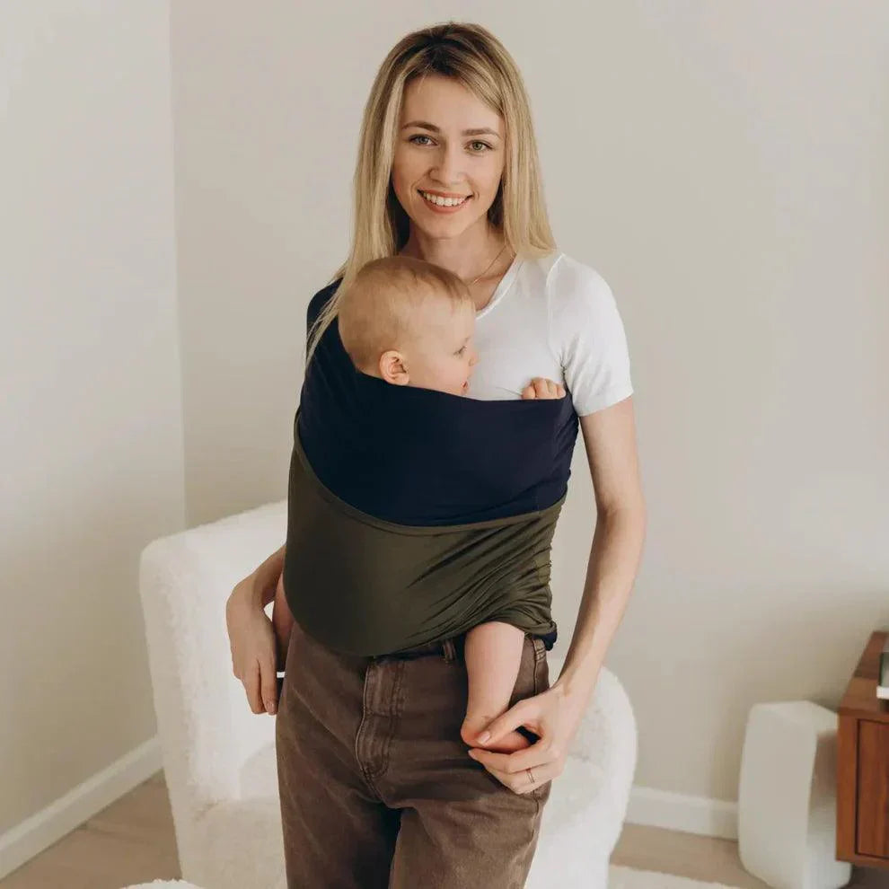 Porte-bébé en coton biologique – Écharpe de portage souple jusqu'à 28 kg