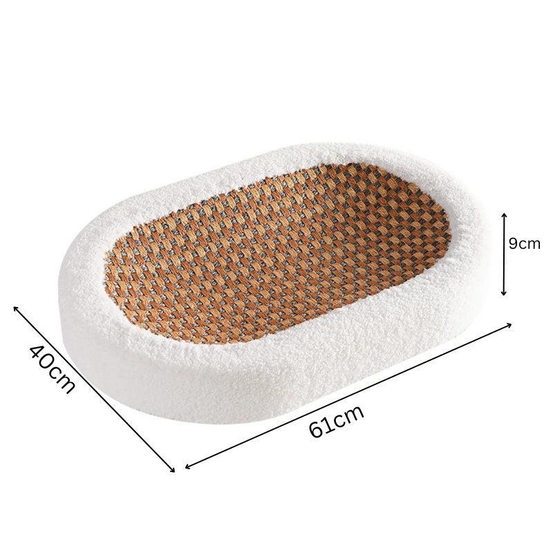ScratchNest™ – Panier en peluche pour chat avec surface à griffer [50 % de réduction]