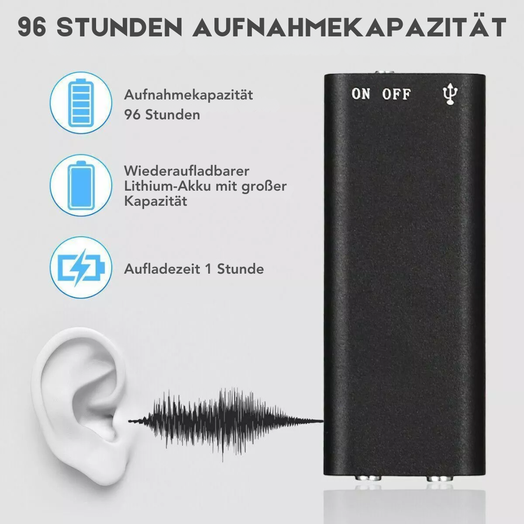 Stealth™ – Enregistreur vocal espion pour enregistrements audio discrets [50 % de réduction]
