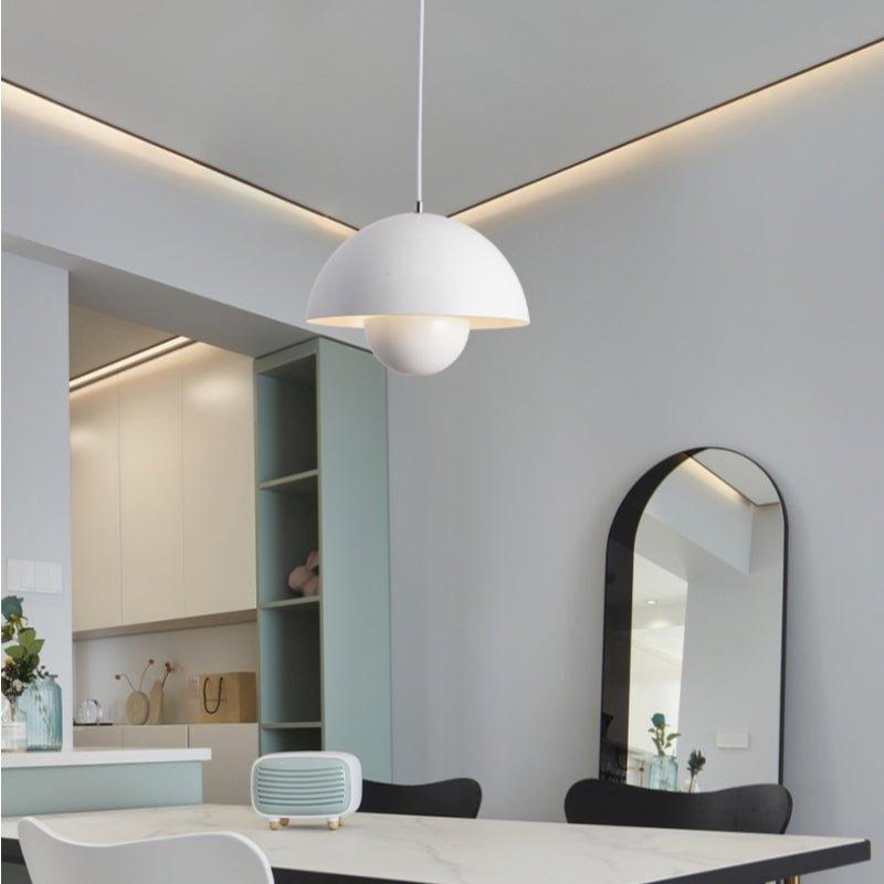 Suspension avec jardinière – Luminaire LED suspendu de style scandinave