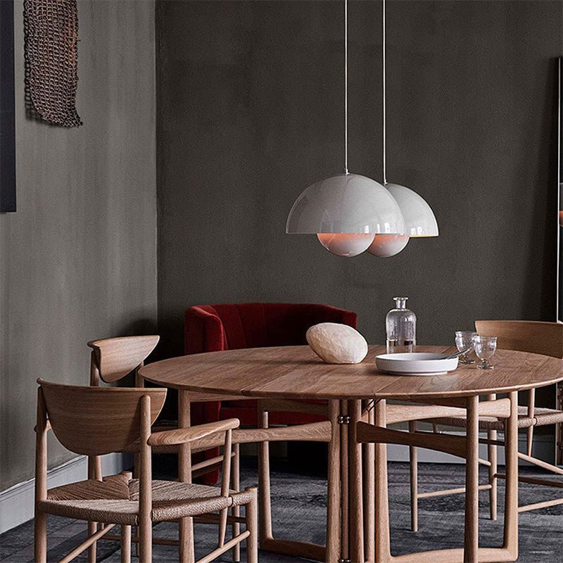 Suspension avec jardinière – Luminaire LED suspendu de style scandinave