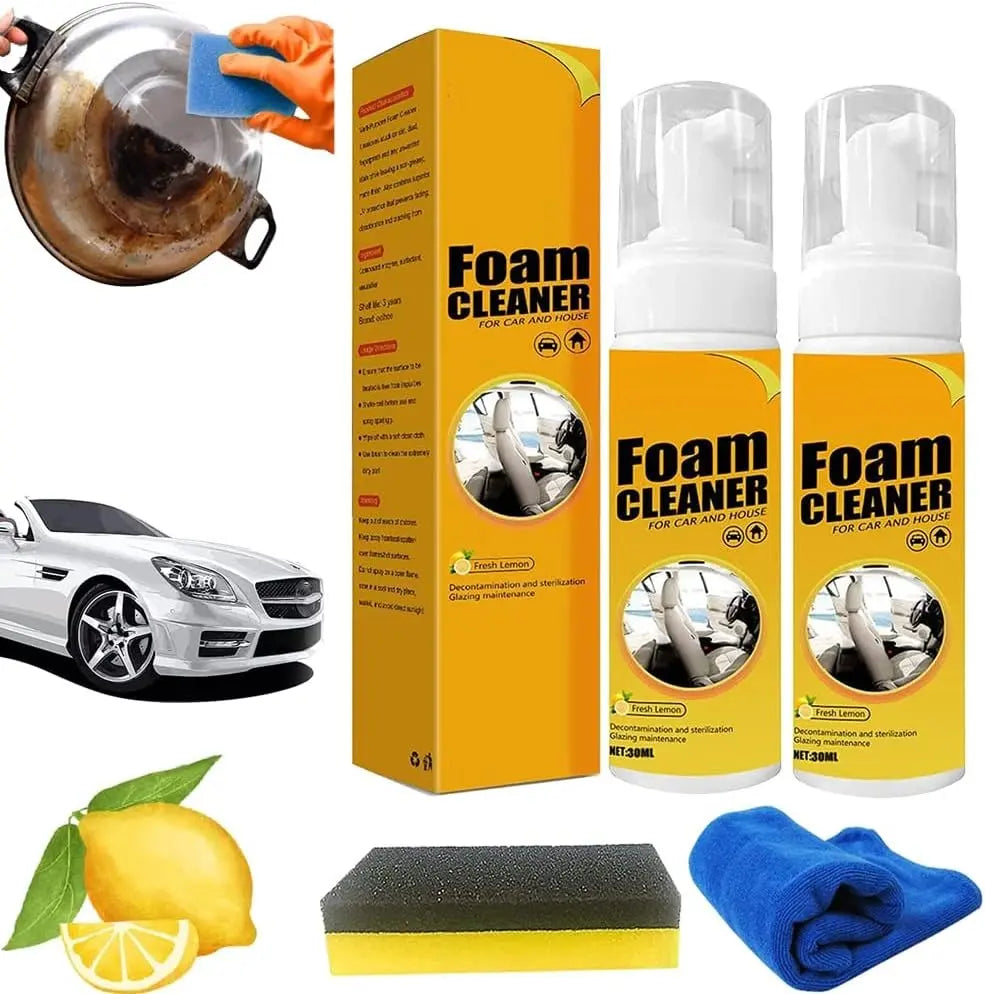 FoamClean™ – Nettoyage en profondeur de la maison, de la voiture et du cuir sans produits chimiques agressifs [1 + 1 Gratuit]