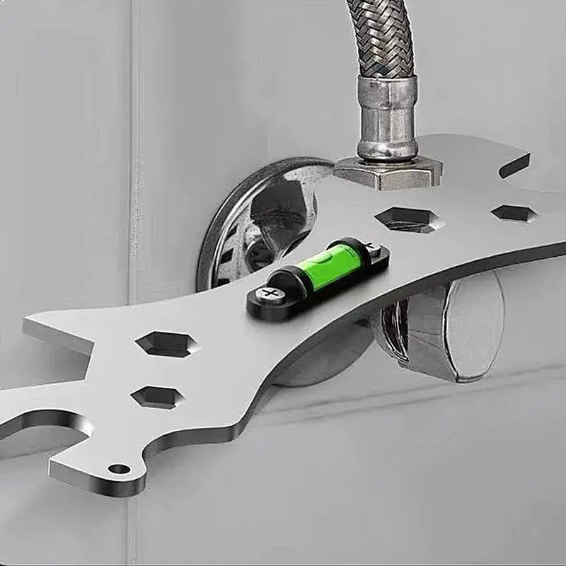Clé à angle universelle en acier inoxydable pour espaces confinés – Plomberie et