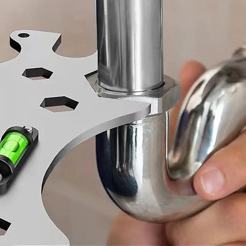 Clé à angle universelle en acier inoxydable pour espaces confinés – Plomberie et