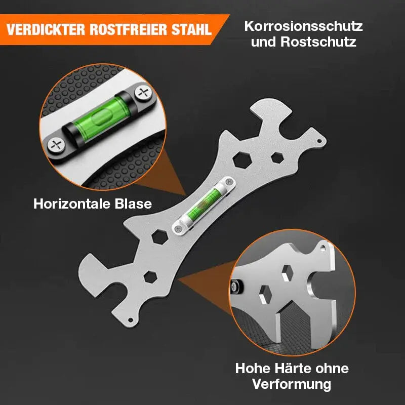 Clé à angle universelle en acier inoxydable pour espaces confinés – Plomberie et