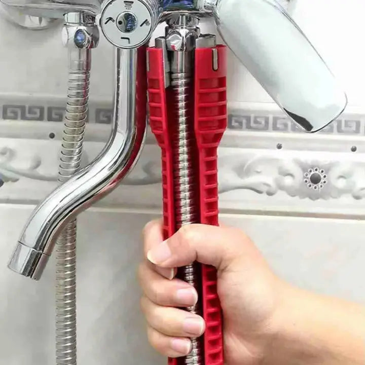 Clé pour Siphon Multifonctions avec Adaptateurs – Espaces Étroits