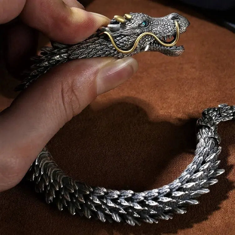 Dragon™ – Bracelet mythologique pour la force, le courage et une allure élégante [50 % de réduction]