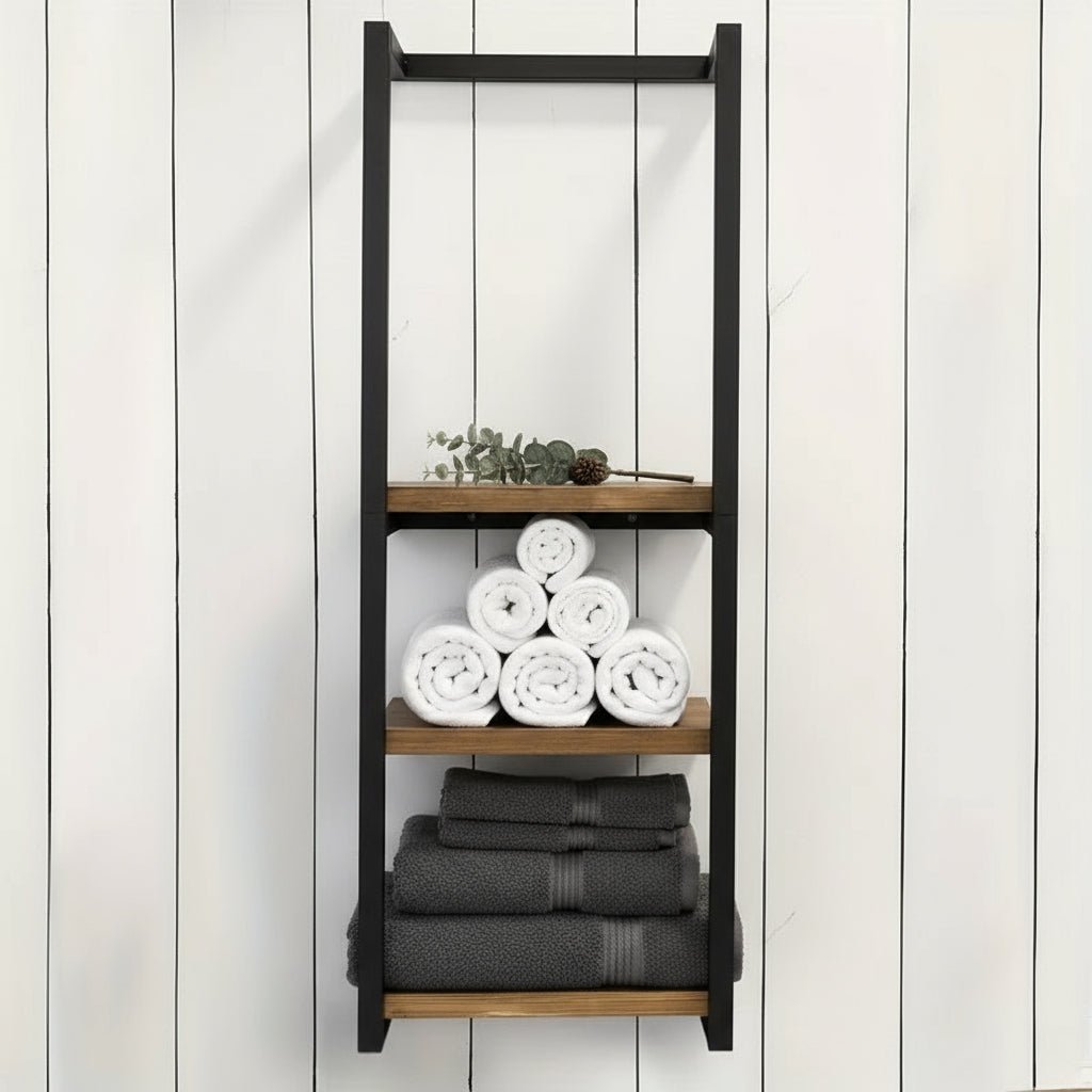 Porte-serviettes en acier inoxydable – Fixation murale pour salle de bain