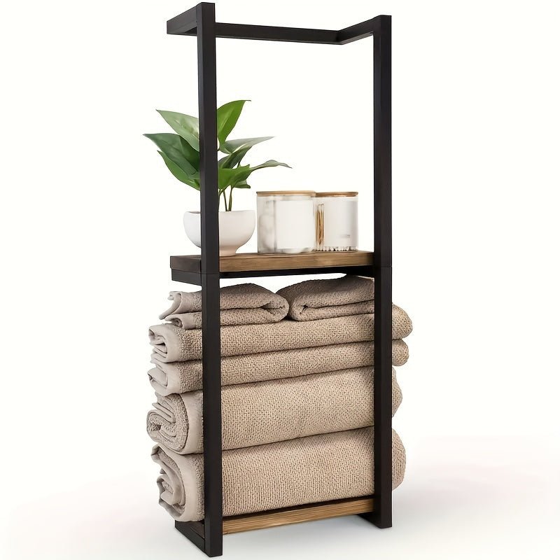 Porte-serviettes en acier inoxydable – Fixation murale pour salle de bain
