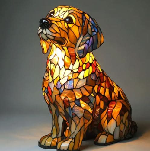 Veilleuse chien USB – lampe décorative animale à lumière LED chaude