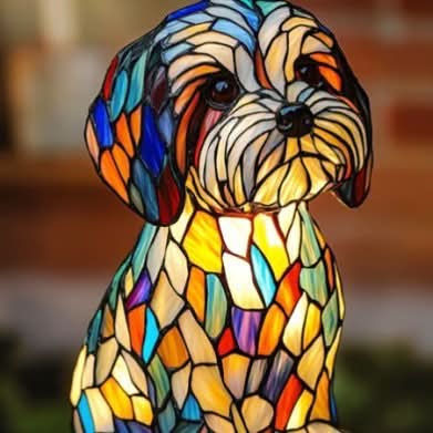 Veilleuse chien USB – lampe décorative animale à lumière LED chaude