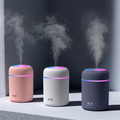 Humidificateur à ultrasons 300 ml avec éclairage anneau de couleur silencieux