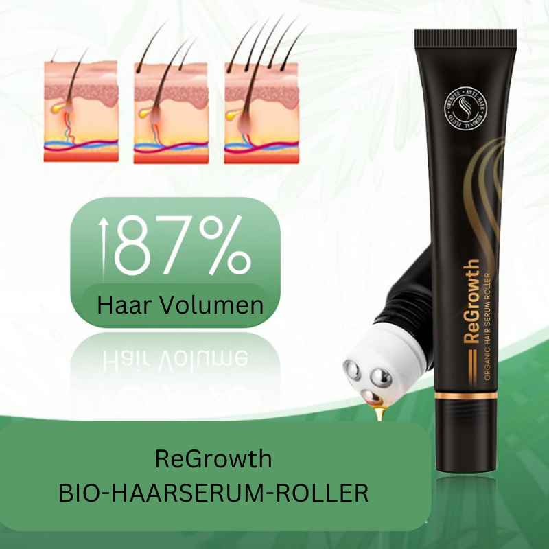 Sérum Bio pour Cheveux avec Roller – Soin Naturel pour Cheveux Plus Denses