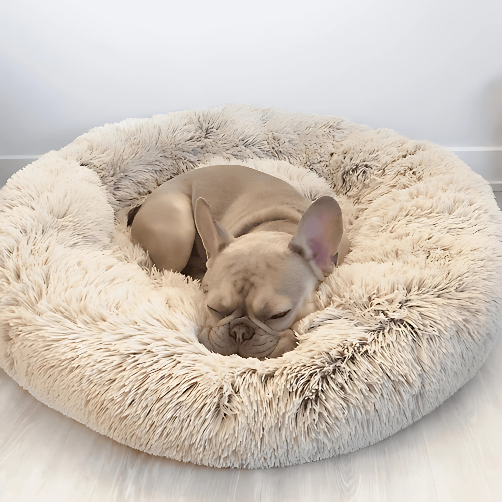 Lit Douillet pour Animaux de Compagnie en Velours Ultra-Doux