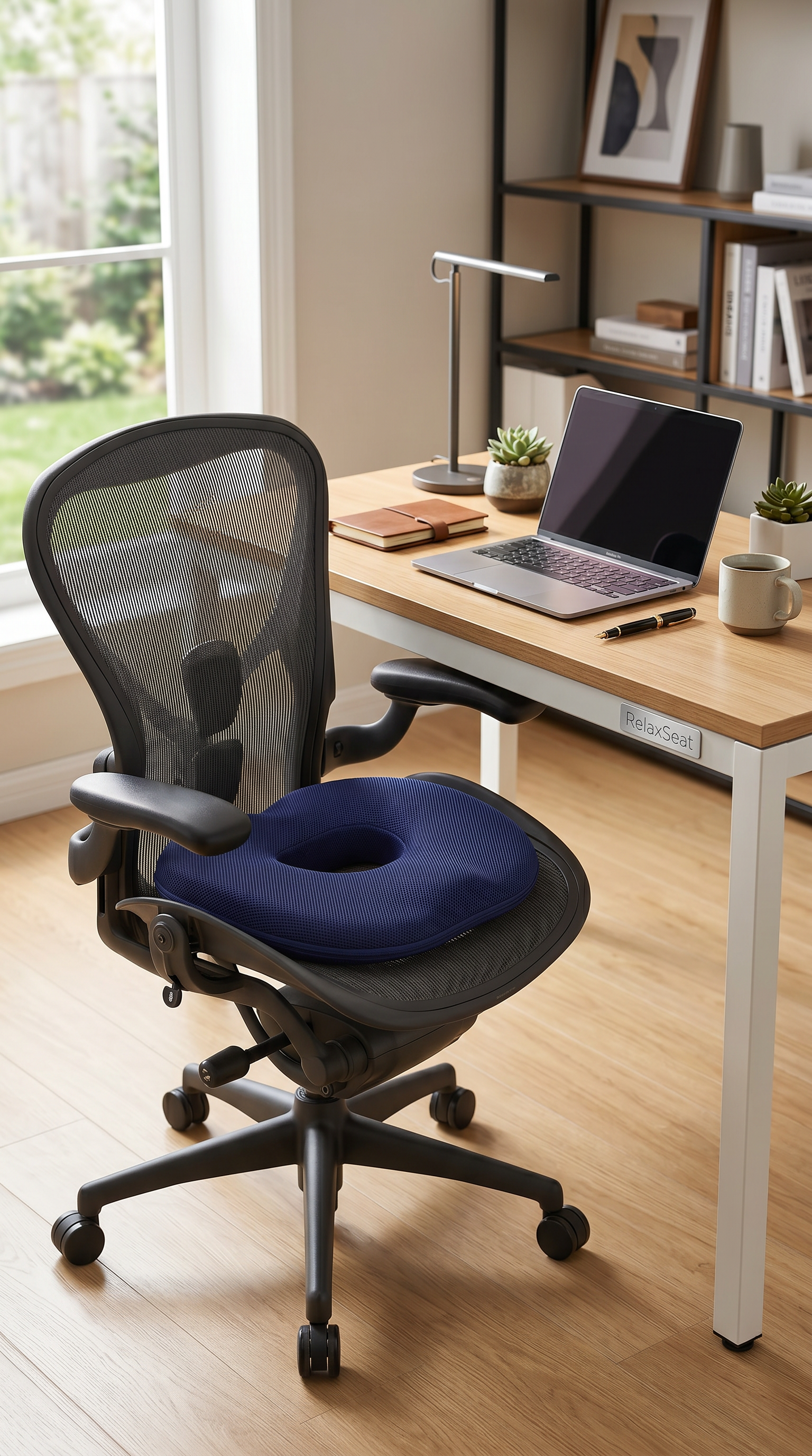 Coussin de siège ergonomique en mousse à mémoire de forme pour bureau et voiture