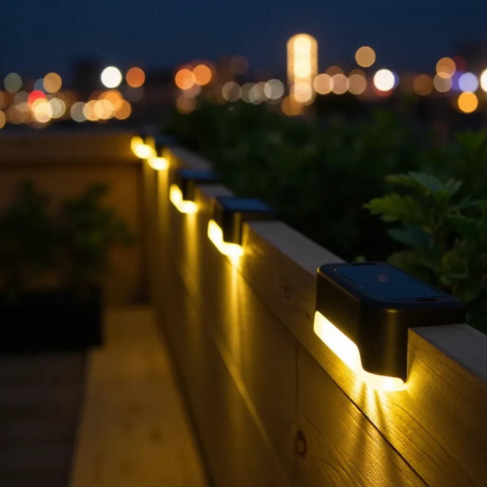 Lampe Solaire Extérieure Sans Fil Autocollante avec Capteur Crépusculaire