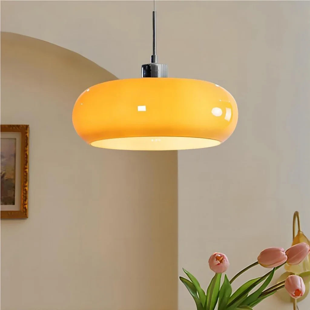 Suspension en verre style Bauhaus pour intérieurs modernes