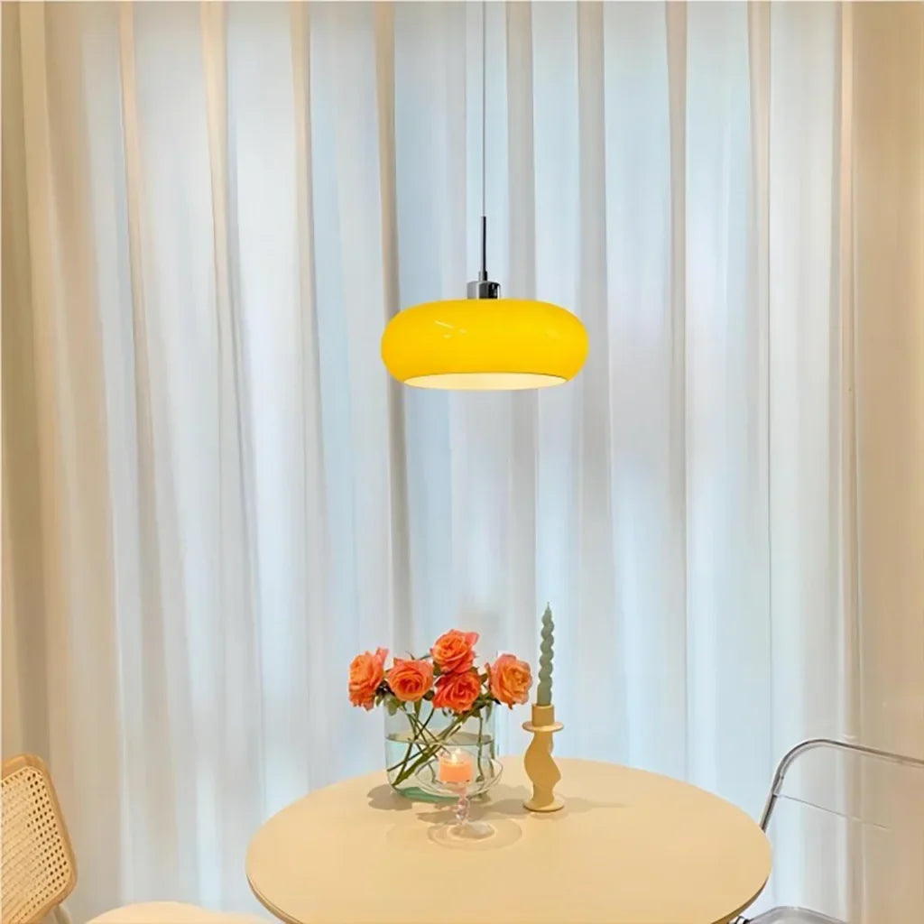 Suspension en verre style Bauhaus pour intérieurs modernes