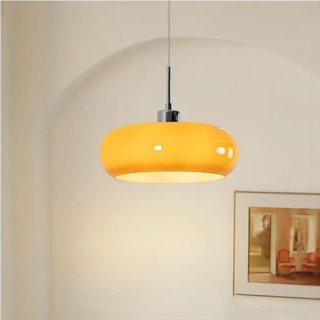 Suspension en verre style Bauhaus pour intérieurs modernes