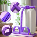 Appareil de fitness à pédales avec bandes de résistance 8 tubes