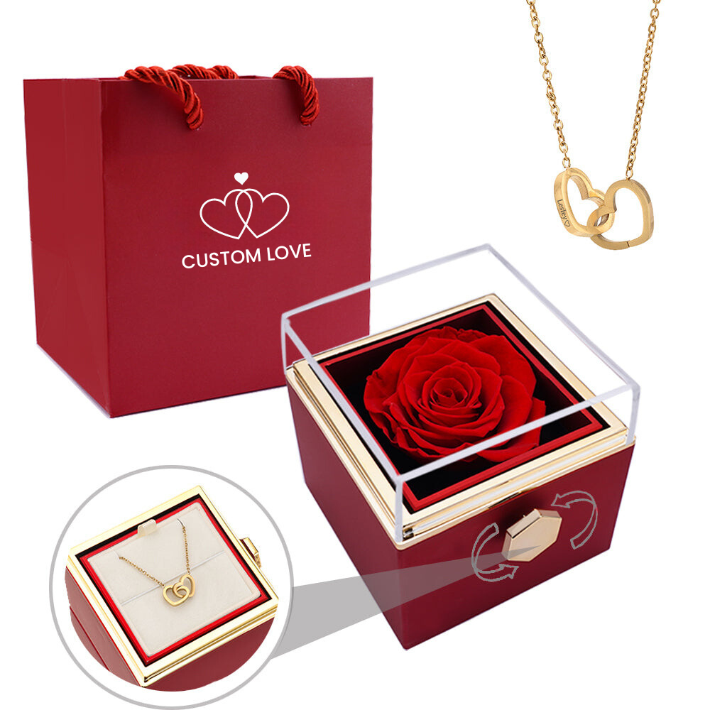 Monroe™ – Collier élégant avec boîte à rose pour des idées cadeaux stylées [50 % de réduction]