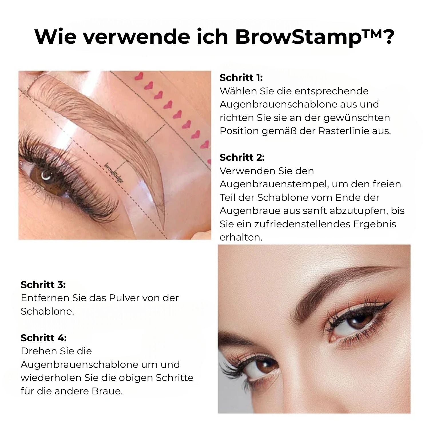 Kit Tampon à Sourcils pour Sourcils Définis et Symétriques
