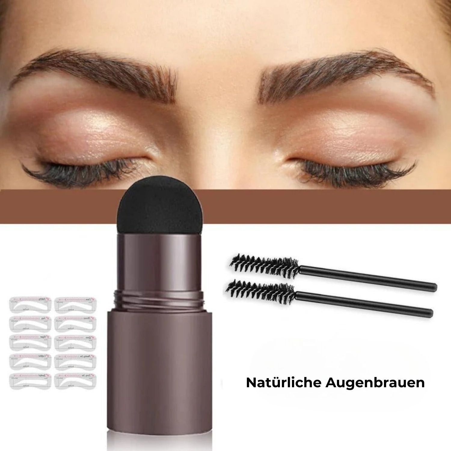 Kit Tampon à Sourcils pour Sourcils Définis et Symétriques