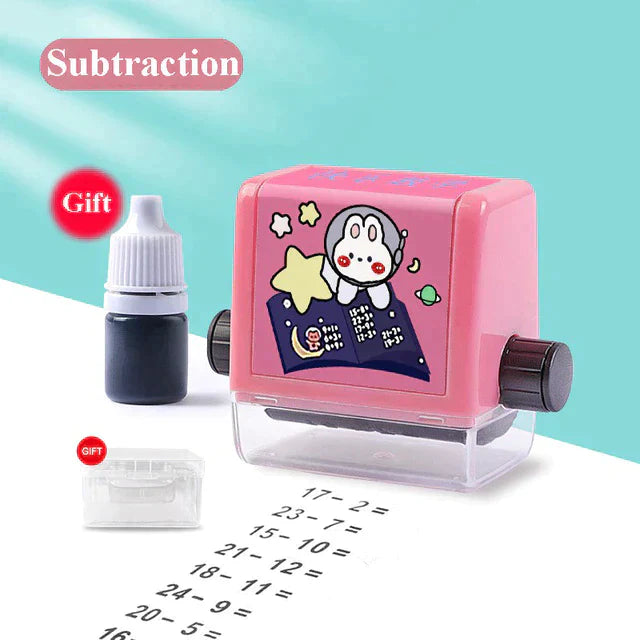 Tampon Roulant Mathématique Éducatif pour Enfants – Addition, Soustraction