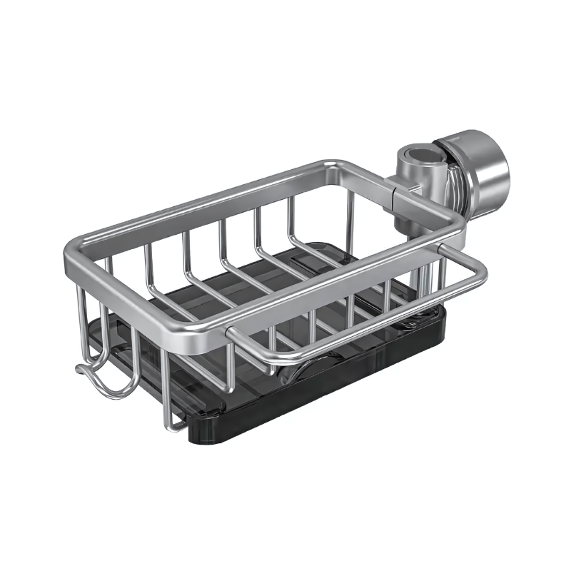 Étagère de vidange pour évier – sans perçage, en aluminium