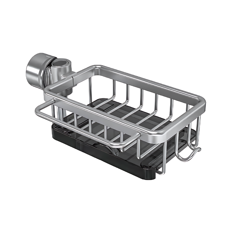 Étagère de vidange pour évier – sans perçage, en aluminium
