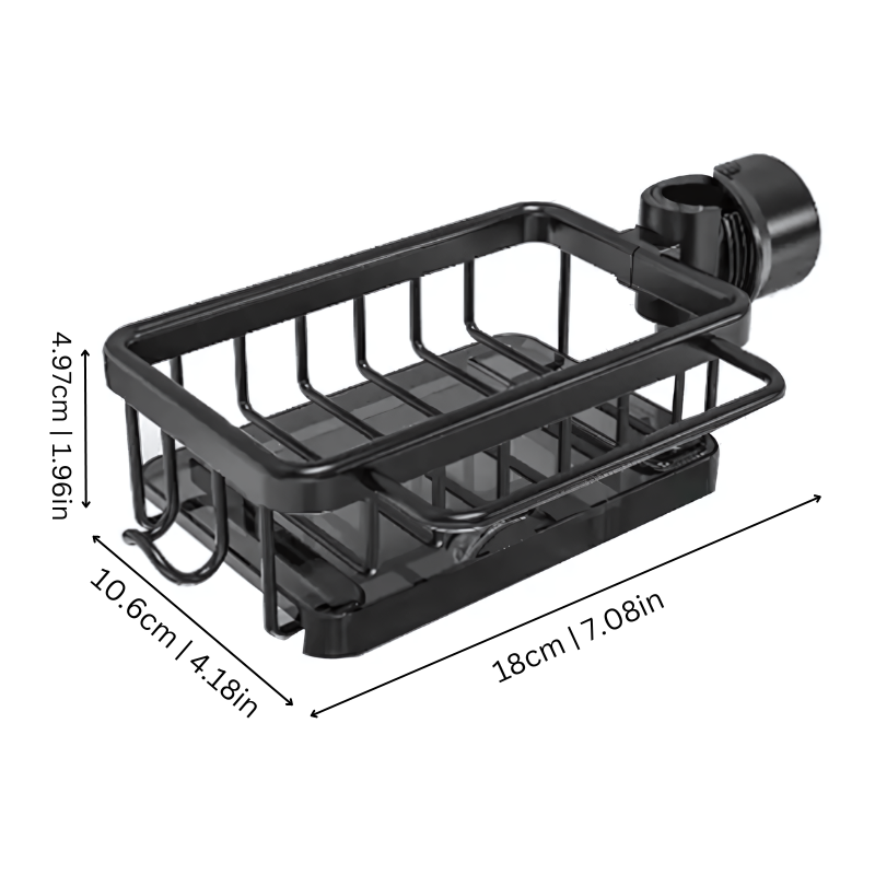 Étagère de vidange pour évier – sans perçage, en aluminium