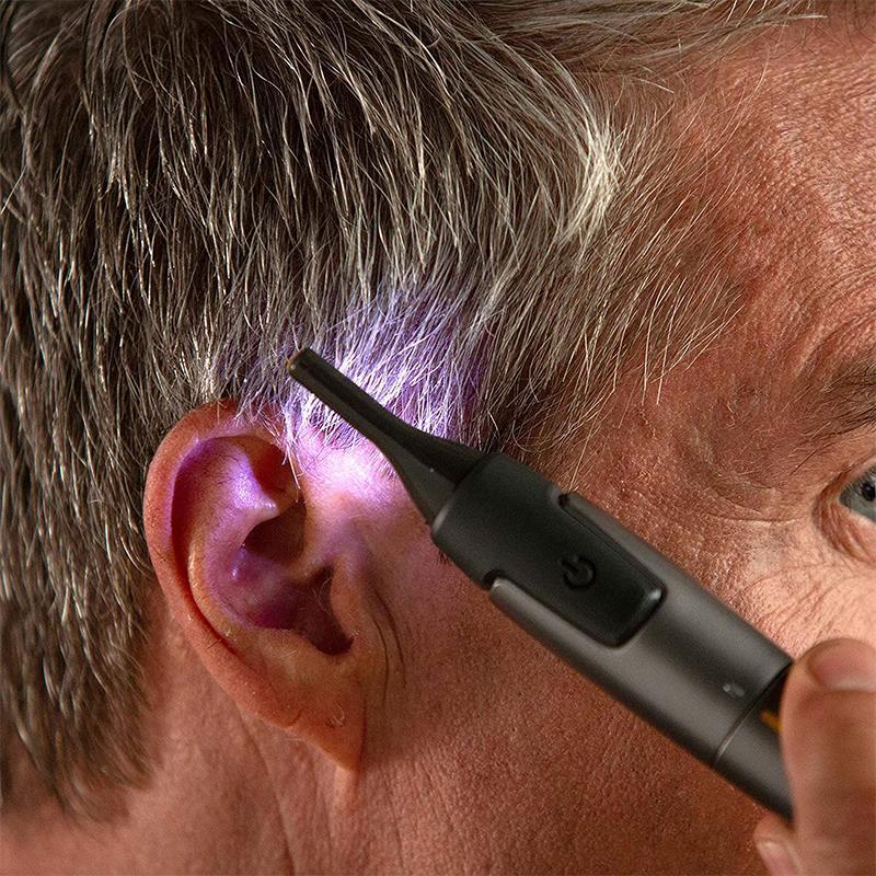 Tondeuse Sourcils Électrique avec LED et Lame Titane