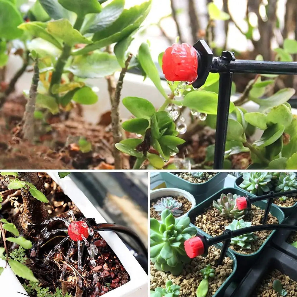 Goutteurs d'irrigation goutte-à-goutte réglables 360° pour jardin et balcon