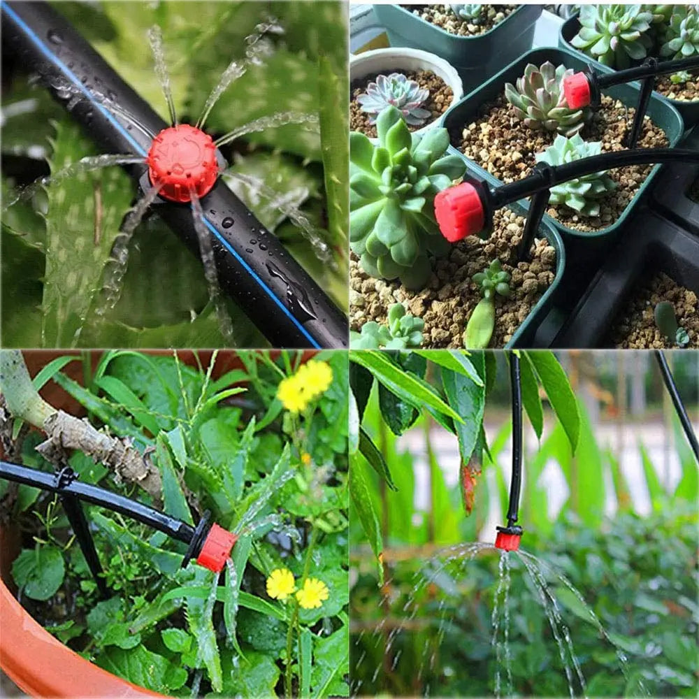 Goutteurs d'irrigation goutte-à-goutte réglables 360° pour jardin et balcon