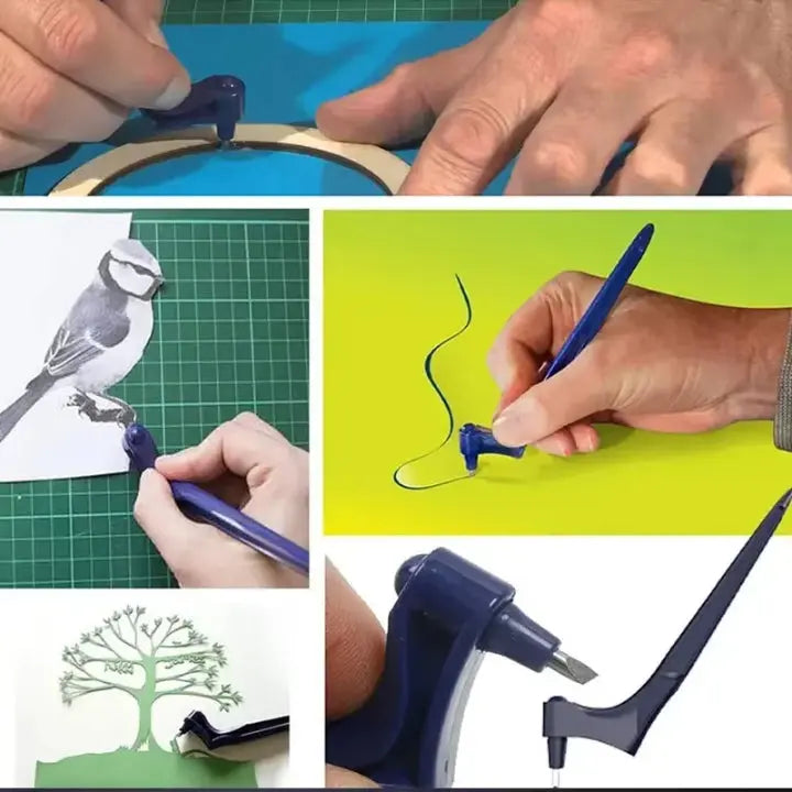 Couteau de Précision pour Découpe DIY – Lot de 2 avec Lames Interchangeables