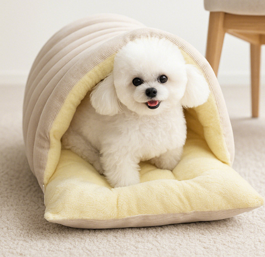 Lit Douillet pour Chien et Chat – Cocon Chaud en Polaire Arctique