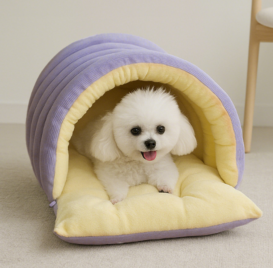 Lit Douillet pour Chien et Chat – Cocon Chaud en Polaire Arctique