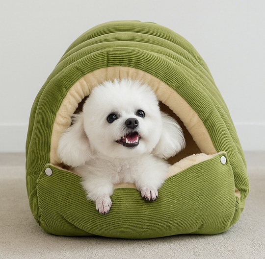 Lit Douillet pour Chien et Chat – Cocon Chaud en Polaire Arctique