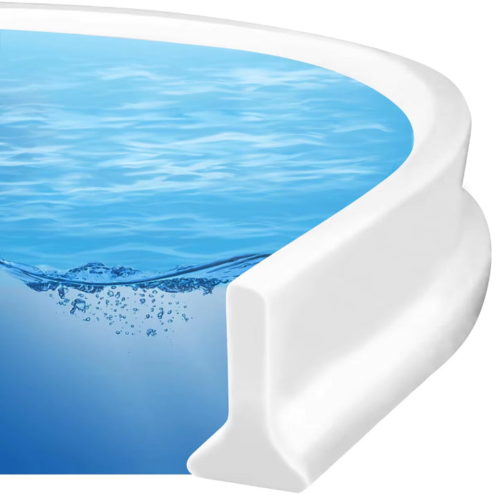 Barrière d'eau de douche flexible auto-adhésive pour sols secs