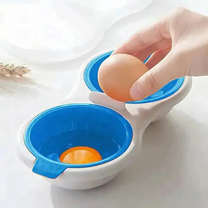 Cuiseur d'œufs pochés au micro-ondes en silicone – Portable et réutilisable
