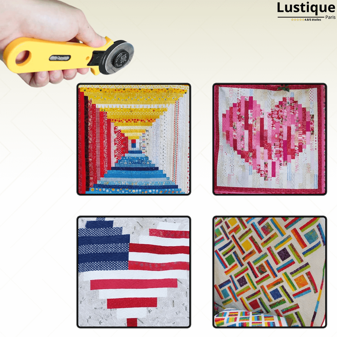 Règle de découpe tissu pour quilting et patchwork – précision et rapidité