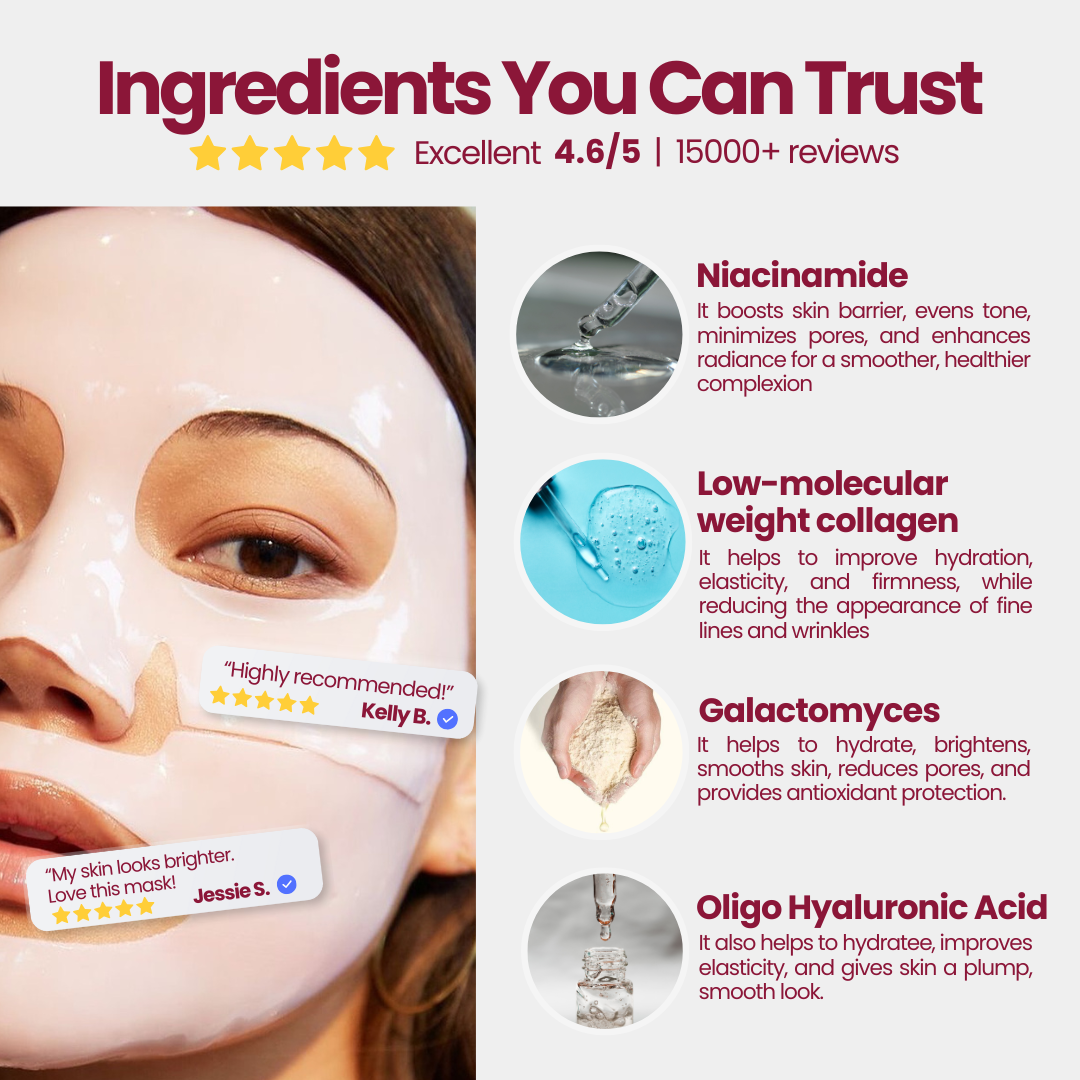 Nifora™ – Masque de Soin Intensif pour une Peau Jeune & Éclatante [1 + 1 Gratuit]