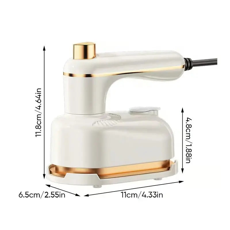 Fer à Repasser Vapeur Compact 2-en-1 avec Semelle en Titane